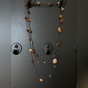 Necklace, ~35” long (17” dbl up)